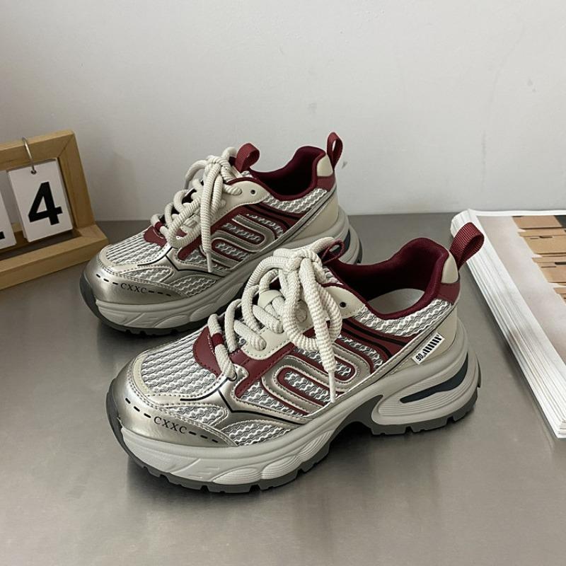 Sneakers Women Shoes  New Pattern chunky sneakers Shoe Casual Woman Sport Shoes Flat Lace-Up Adult Zapatillas Mujer