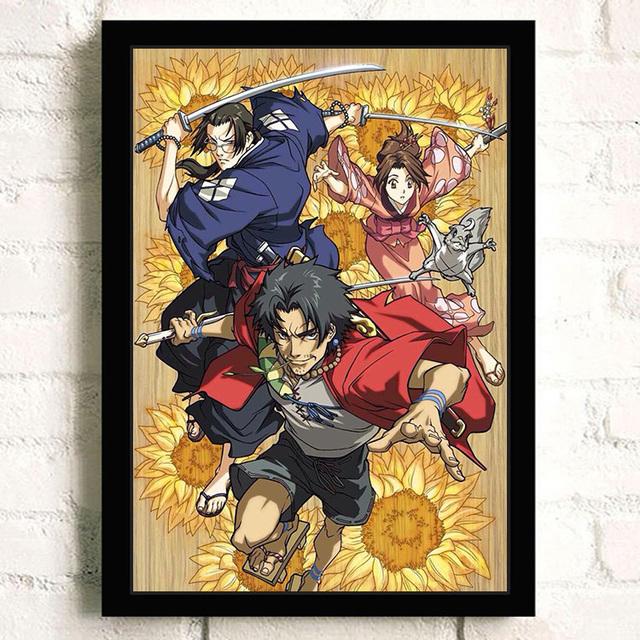 Japanese Action Adventure Anime Samurai Champs Elysees Pictures Children's Living Room Art Home Decoration Quality Painting