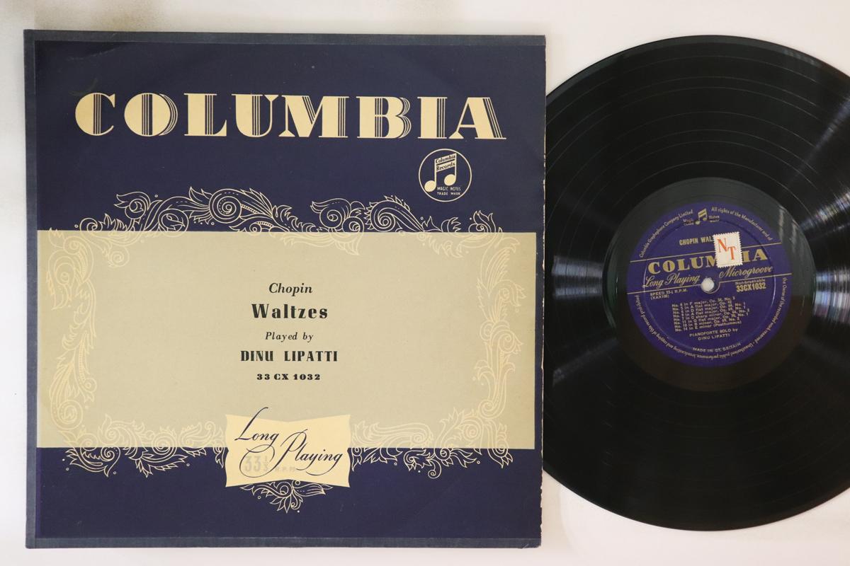 

LP Record DINU LIPATTI - Chopin: Waltzes 33CX1032 COLUMBIA 1953 UK Classical Used