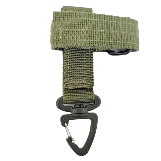 

Тактическая клипса для ремня с крюком 250 кг Сильная грузоподъемность Высокопрочная Ржавчиностойкая Многоцелевая Портативная Тактический крюк-карабин для подвешивания армия зеленый