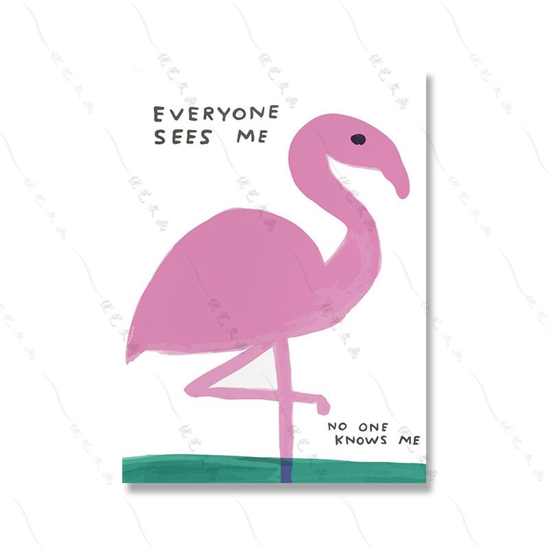 David Shrigley Wall Art Print Canvas Painting Funny Man Butt Abstract Animals Nordic Poster Home Decor Pictures For Living Room