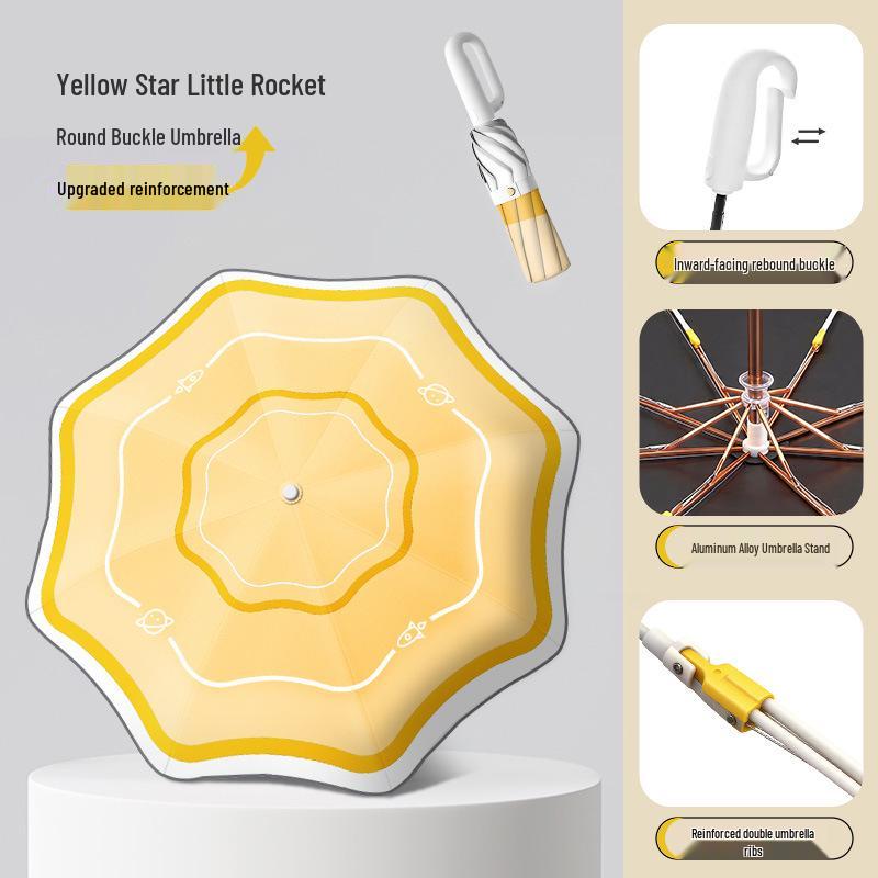 Bezpečný automatický deštník pro děti - Proti propíchnutí, zaoblené rohy pro školáky a školačky