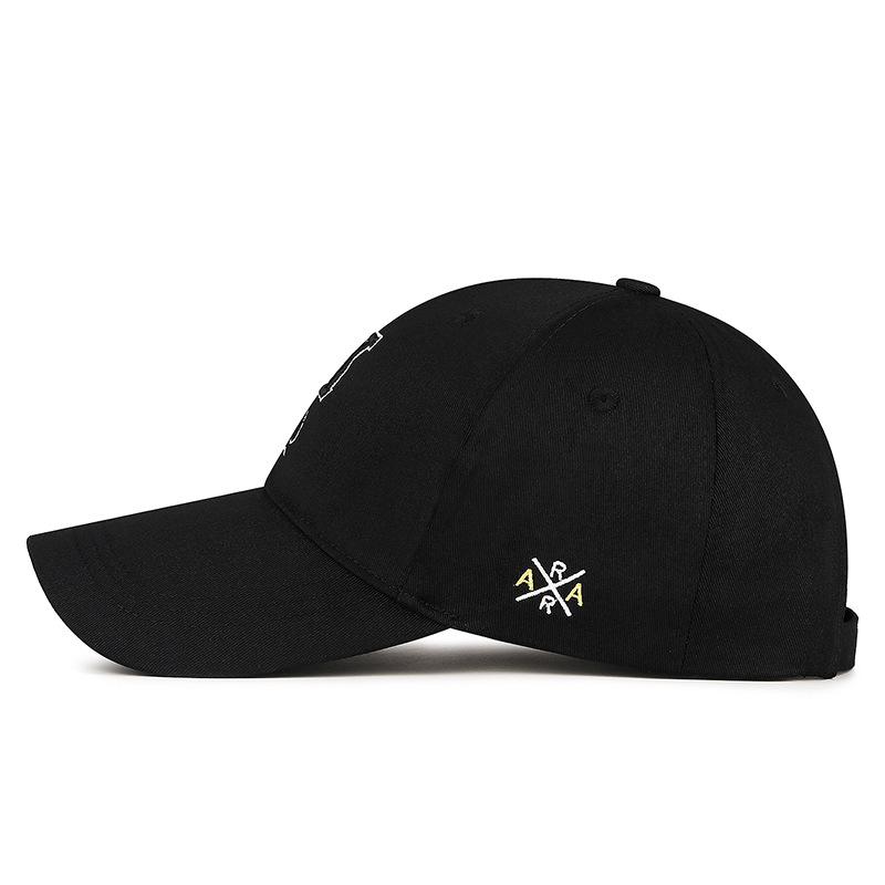 Spring Autumn Embroidered Playing Cards Spades K Letter Cap Outdoor Sunshade Baseball Cap