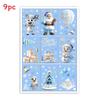 Christmas Snowman Tree Window Art Pvc Static Stickers Set Christmas Decorations