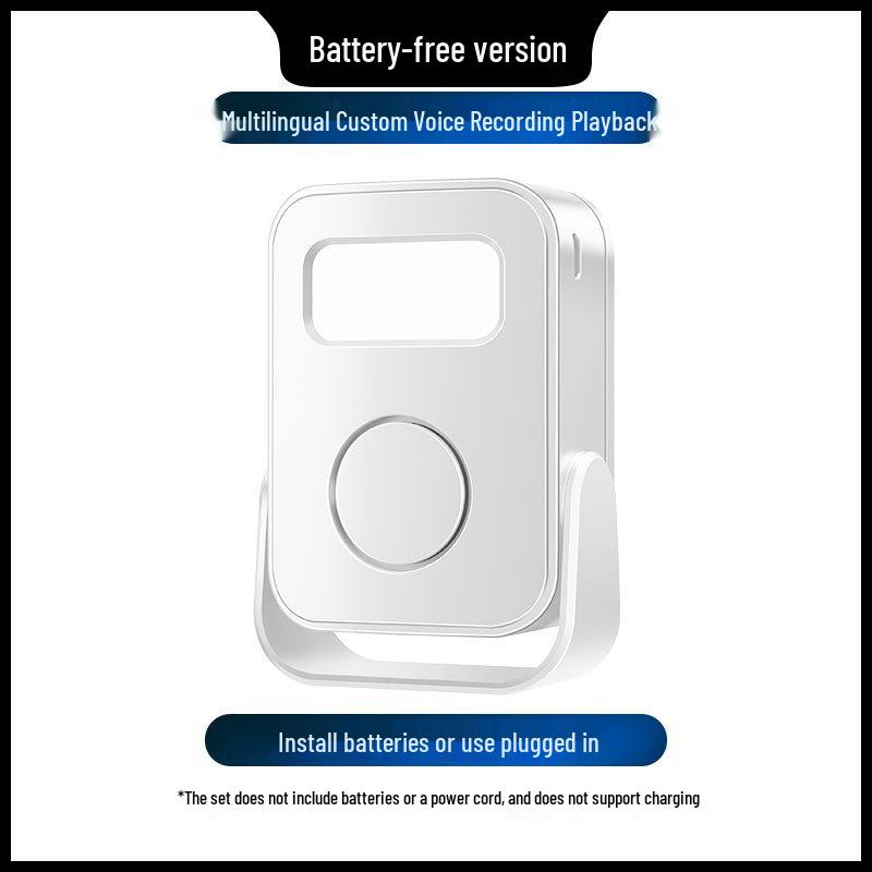 Sensor Entry Alert with Voice Broadcast: Supermarket Door Chime and Welcome Recording