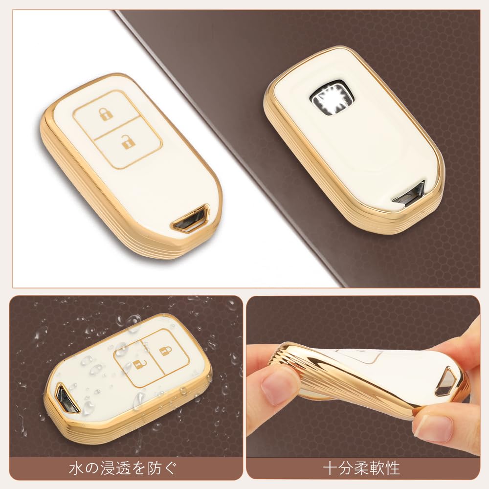 Futwod Honda Key Holder Key Case 2 Button Exclusive Accord CRV Odyssey Insight Civic