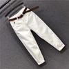 Plus Size Jeans for Women Spring and Summer High Waisted Loose Casual Cropped Pants Harem Pants