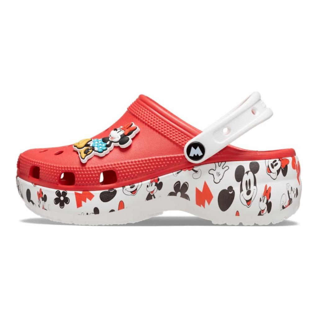 Crocs Mickey Pohodlné Všestranné Dřeváky Dámská Obuv Červená 208885-8C1