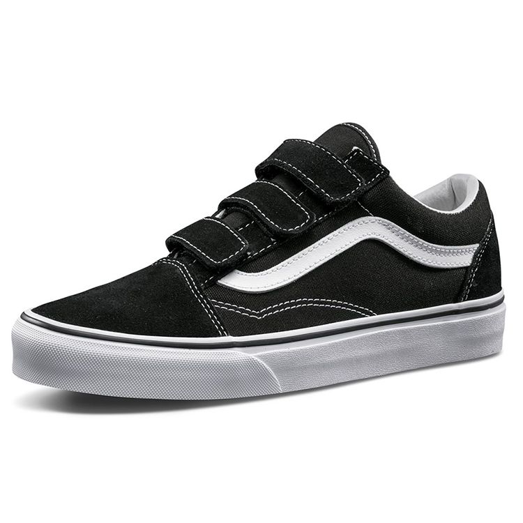 Vans Old Skool Velcro Suede Unisex Sneakers Black True-White VN0A3D29OIU