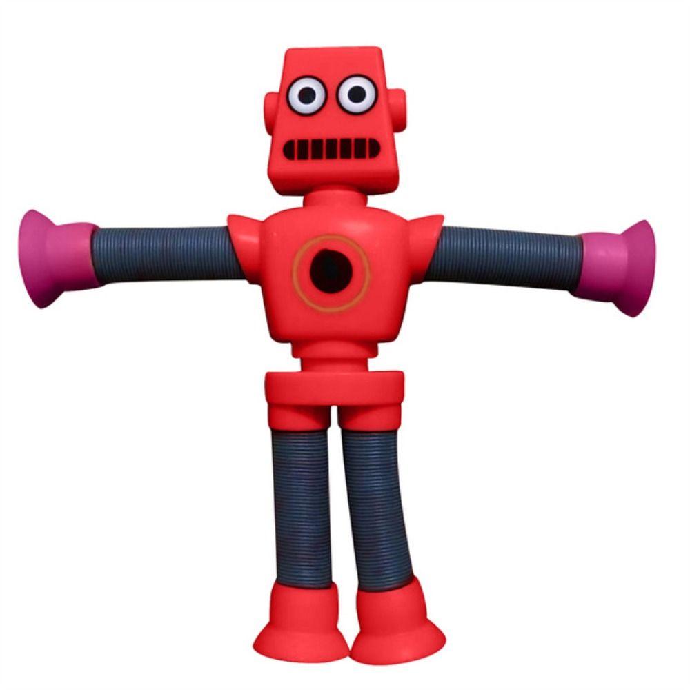 DIY Stretch Tube Telescopic Suction Cup Montessori Sensory Toy Fidget Toys Robot Pop Tubes Toy