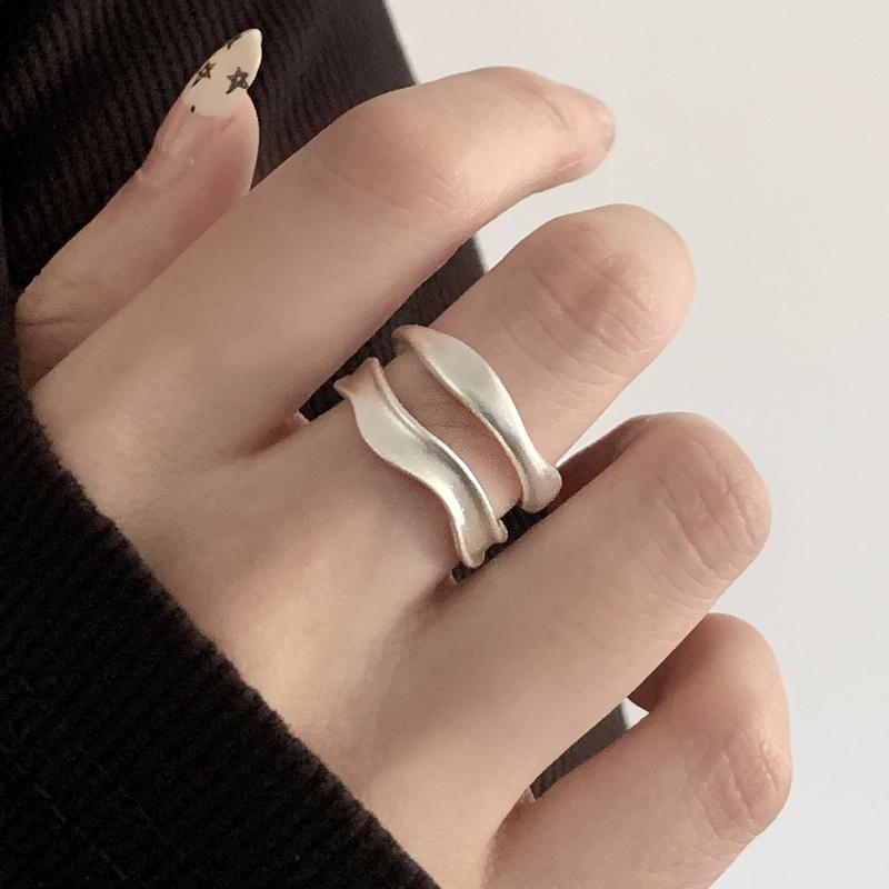 925 Silver Rings For Women Jewelry Gold Vintage Adjustable Chunky Ring Designer Jewellery