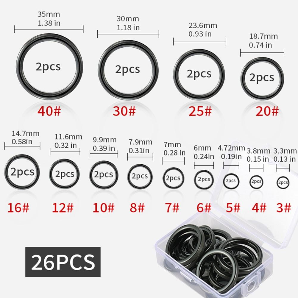 Fishing Rod Guide Rings Repair Kit Zirconia Guide Ring B-26Pcs