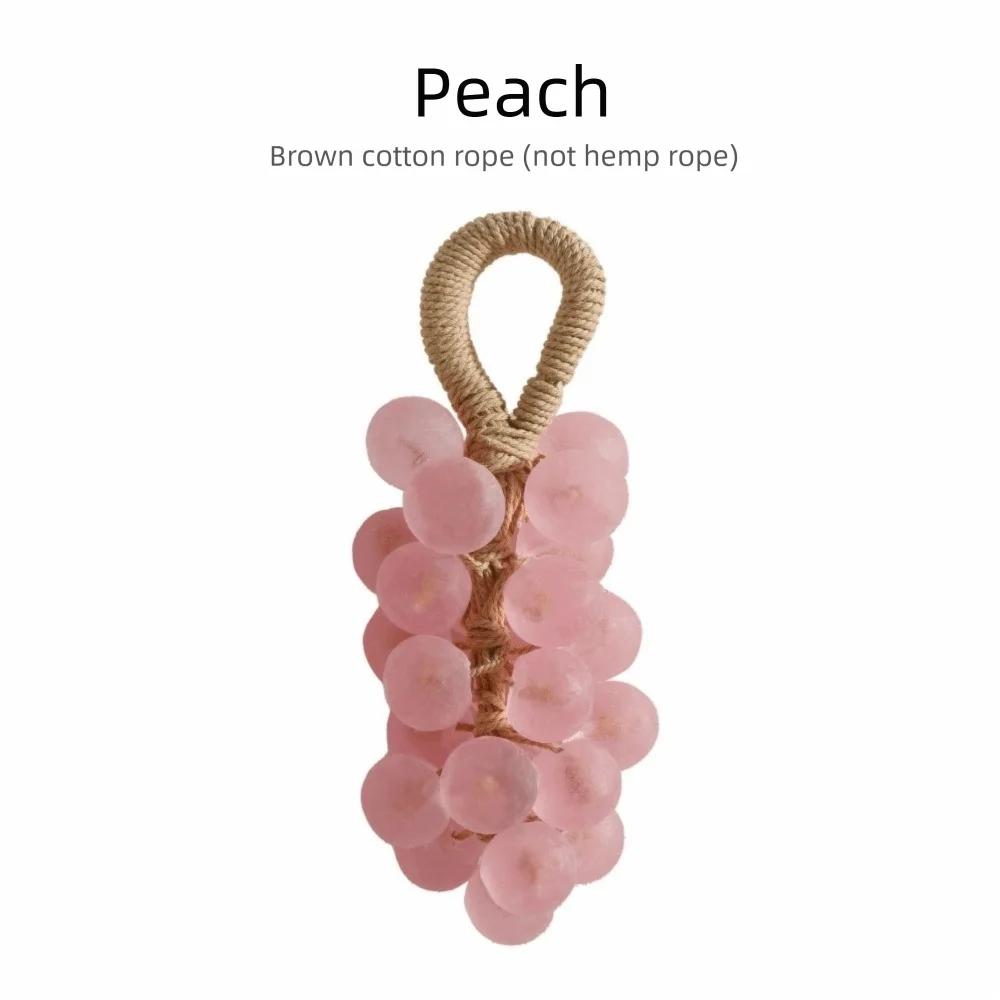 New Handmade Grape Soap on a Rope DIY Clear Grape Cluster Bar Crystal Whole Bunch Hand Soap Grape Soap pink round