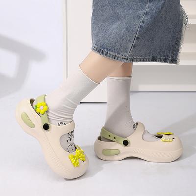 Sandalias de Plataforma Mary Jane para Mujer Lindo Lazo Zuecos para Niña Soporte del Arco Zapatos de Jardín sin Cierre Zapatos de Playa para Exteriores Aumento de Altura