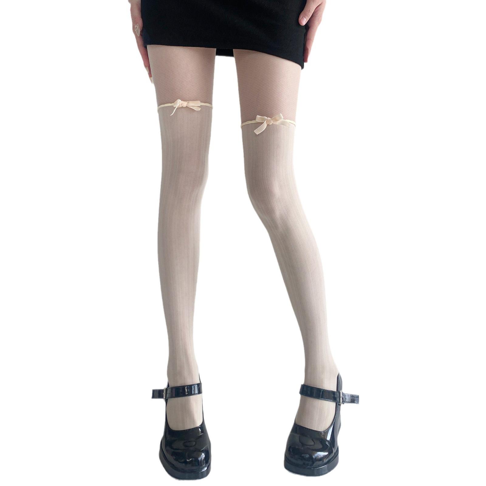 

Милые колготки в стиле Лолиты, японские кавайные колготки, летние нейлоновые сетчатые колготки в сетку, чулки, сексуальное женское белье, женские обтягивающие бедра до бедра