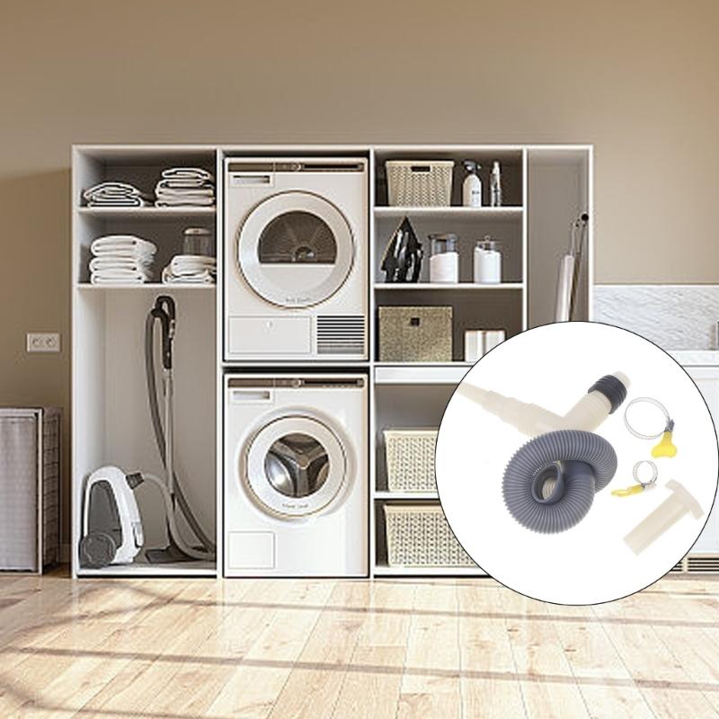 General Washing Machine Dryer Drain Hose Extension Kit Flexible Waterproof Design Multi Brand Compatibility