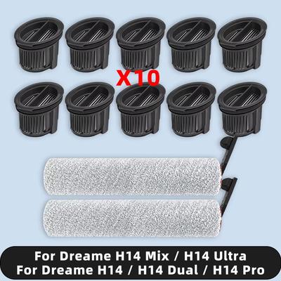 Kompatibel mit ( Dreame H14 / H14 Dual / H14 Pro / H14 Mix / H14 Ultra ) Ersatzteile Walzenbürste Hepa-Filter
