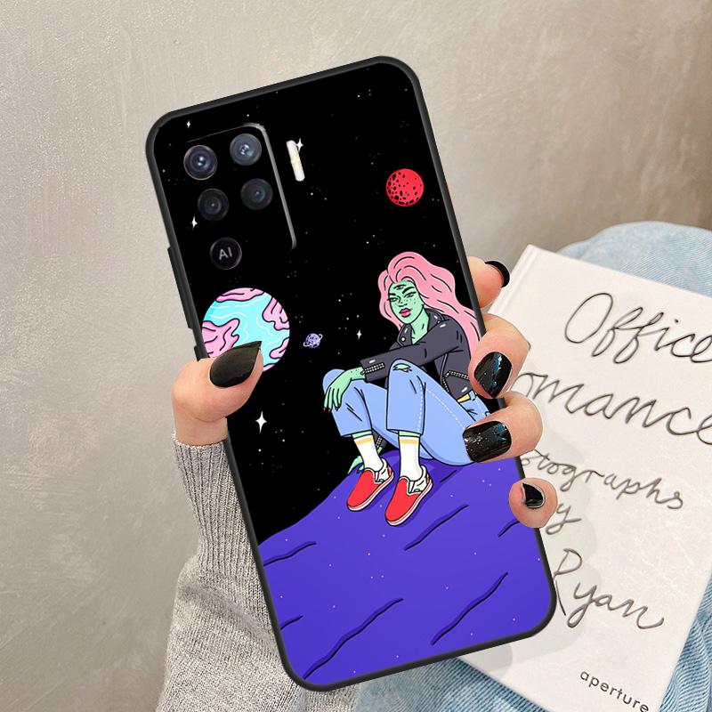

Hippie Grunge Art Case For Oppo A5 Pro A15 A17 A57 A77 A94 A74 A54 A16 A76 A96 A40 A60 A80 A18 A38 A58 A78 A98 OPPO A98 5G