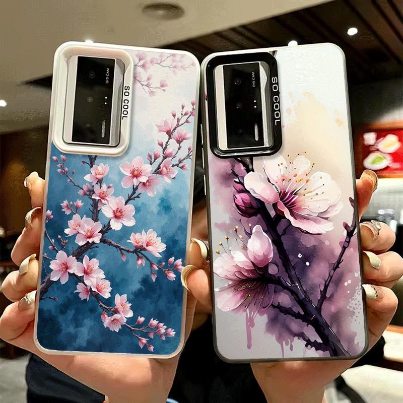 Cherry Blossom Sakura Fashion Shockproof Phone Case for Xiaomi Poco X7 X6 X5 X3 Pro F7 Ultra M8 Redmi 15C 15 14C 13C 12C 10C 13