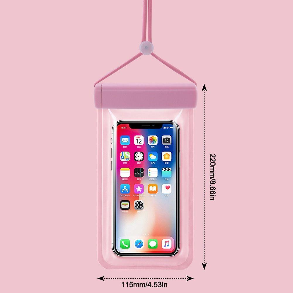 Transparent Waterproof Phone Pouch for Phones Under 7.2 Inches with Lanyard for Diving