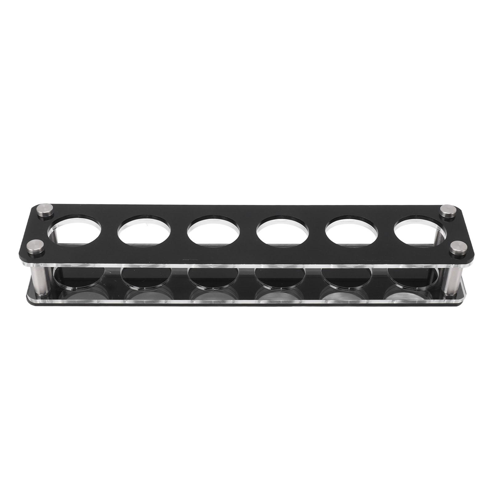 Wine Bottle Display Holder Acrylic Impact Resistant Decorative Wine Bottle Rack for Home Bar 1X6 6 Head Combination Cup