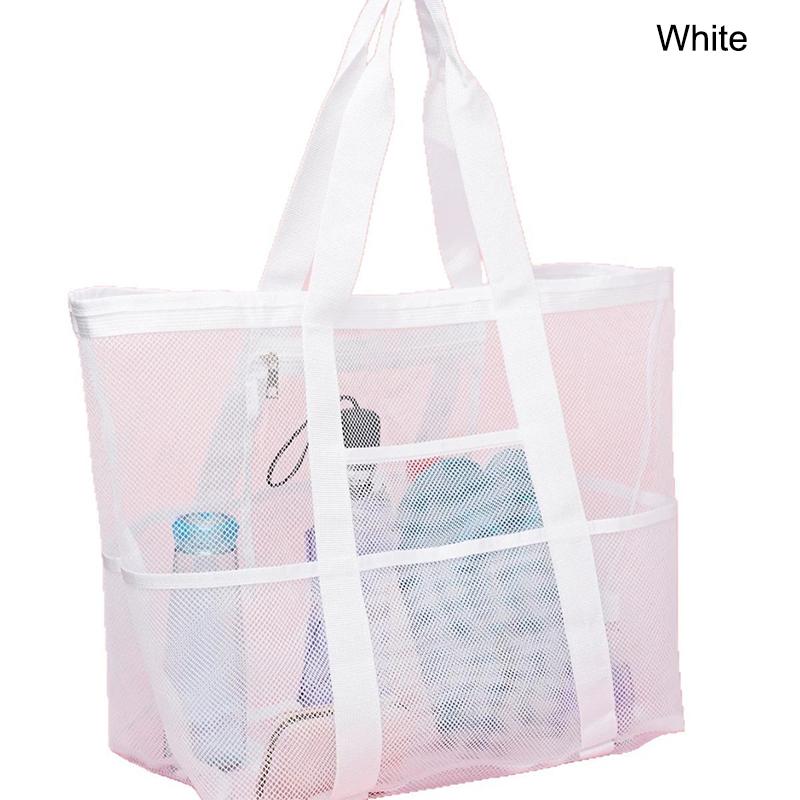 Oversized Mesh Beach Wash Bag, Large Capacity Storage Bag, Foldable Mesh Beach Tote Bag, Beach