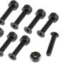 8 peças Longboard Skateboard Reparo Instalação Ferragens Parafusos Acessórios