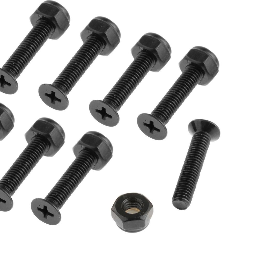 8 peças Longboard Skateboard Reparo Instalação Ferragens Parafusos Acessórios