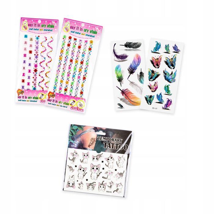 Coiffeuse En Bois Blanche Enfant Avec Triple Miroir En Plexi Et Tabouret, Autocollants Inclus (GS3304)