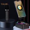 Držák mobilního telefonu 2 v 1 Přenosný reproduktor Stabilní připojení Dobíjecí držák pro reproduktor kompatibilní s Bluetooth se světlem