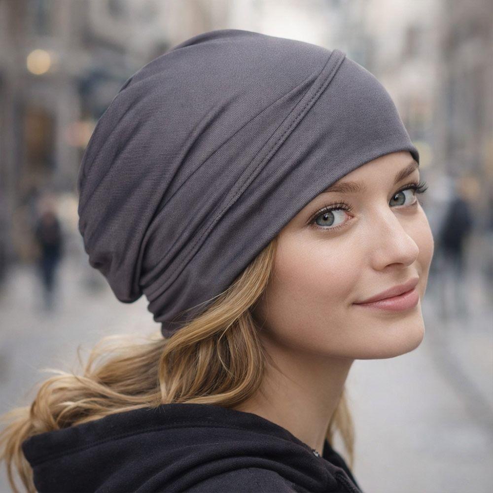 Soft Modal Hijab Caps Elastic Cancer Chemo Hat New Islamic Headband  Women Headwear