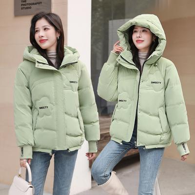 Winter Jacket Women's Cotton Jacket Warm Coat Long Sleeved Women's Casual Cotton Padded Jacket Short Hooded Jacket Women