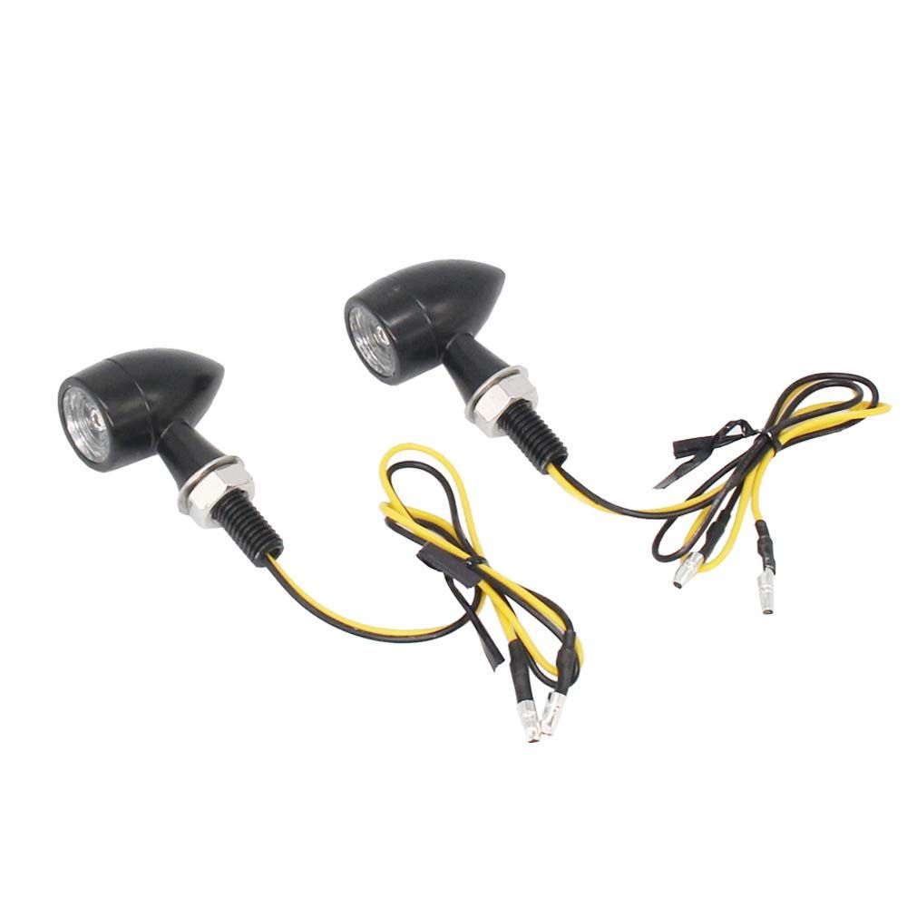 Amber Motorcycle Running Indicator Lamp Mini LED Turn Signal Moto flashing Light Motorcycle Blinker