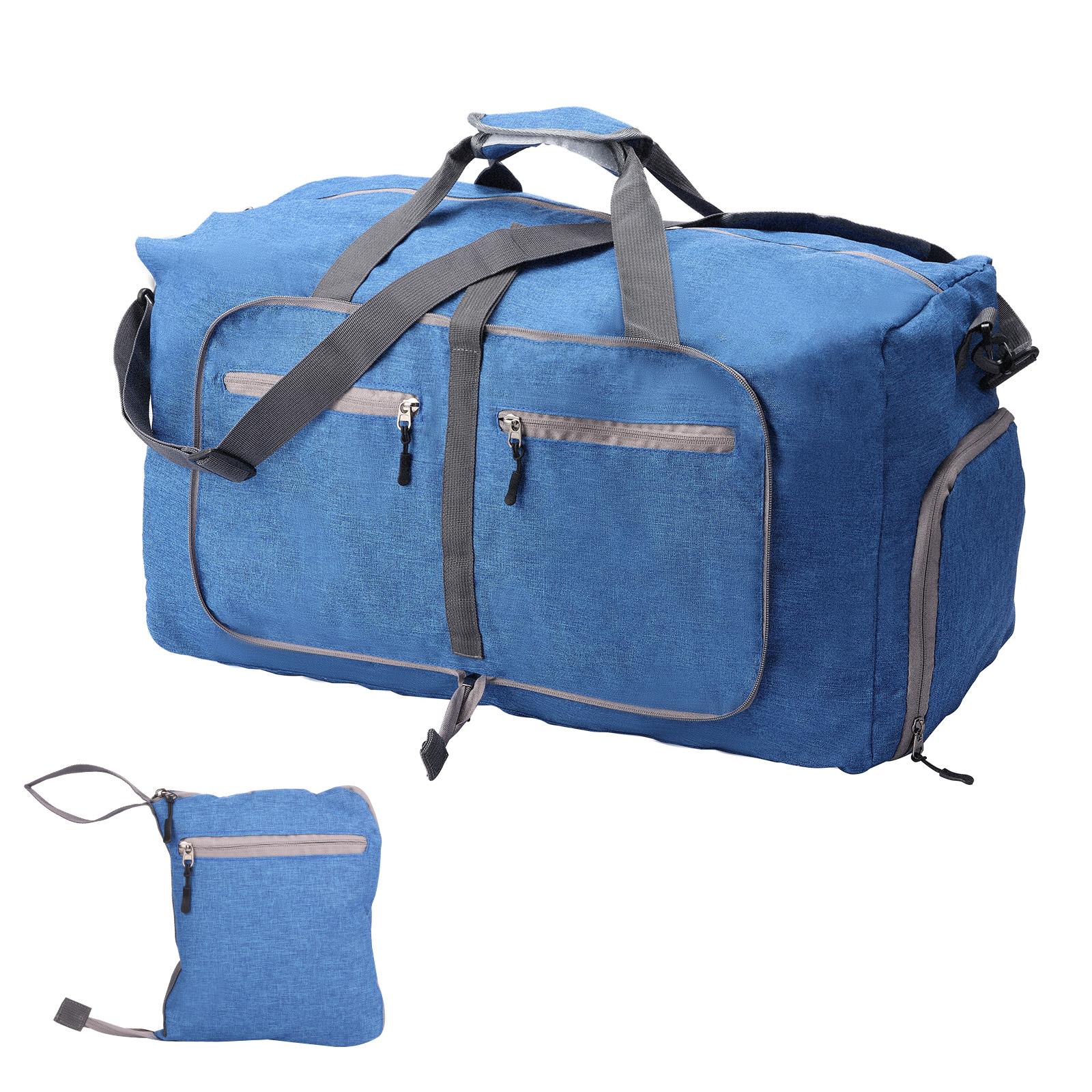 

65L Foldable Travel Bag Nylon Waterproof Large Capacity Luggage Duffel Bag For Men Women Outdoor,Camping,Fishing,Gym Fitness Bag 65L синий