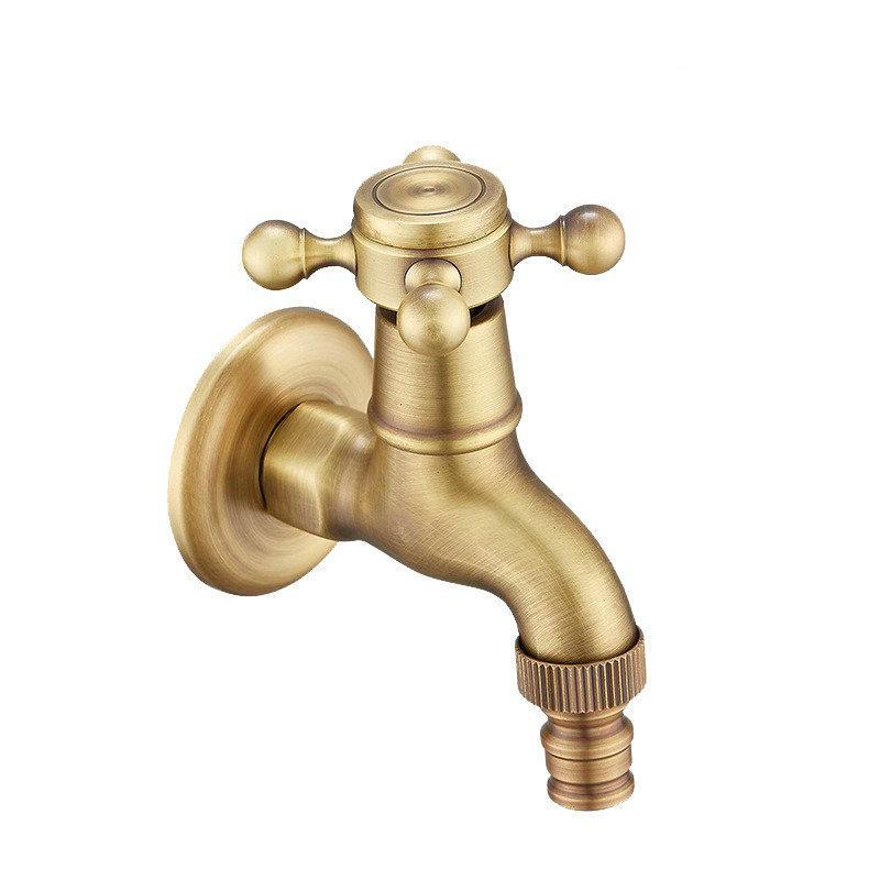 European Style Dual-Use Mop Sink Faucet with Quick-Open Sprayer - Single Cold Water, One-in-Two-Out