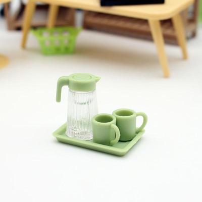 Dollhouse Mini Transparent Water Cup Set DIY Miniature Scene Model