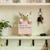 Highland Cow Pop-up Sticky Note Dispenser  Cute Resin Desk Holder with 100 Sheets 3x3 Super Sticky Notes, Handmade Farmhouse Office Decor, Ideal Gift 
