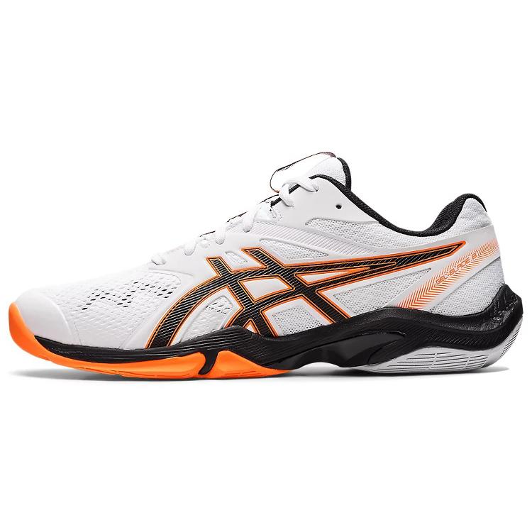 

New Asics Gel Blade 8 White Black Orange 1071A066-100 40