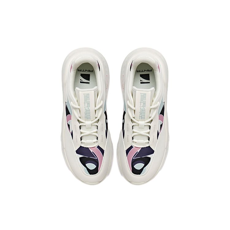 Anta Lifestyle Series Unrestrained Series Synthetic Leather Shock Absorbing Non-Slip Wear-Resistant Breathable Low-Top Casual Shoes 122038842-4