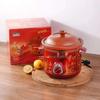3.5L Purple Sand Electric Stew Pot – Ideal for Porridge & Soup, Perfect Small Household Appliance Gift