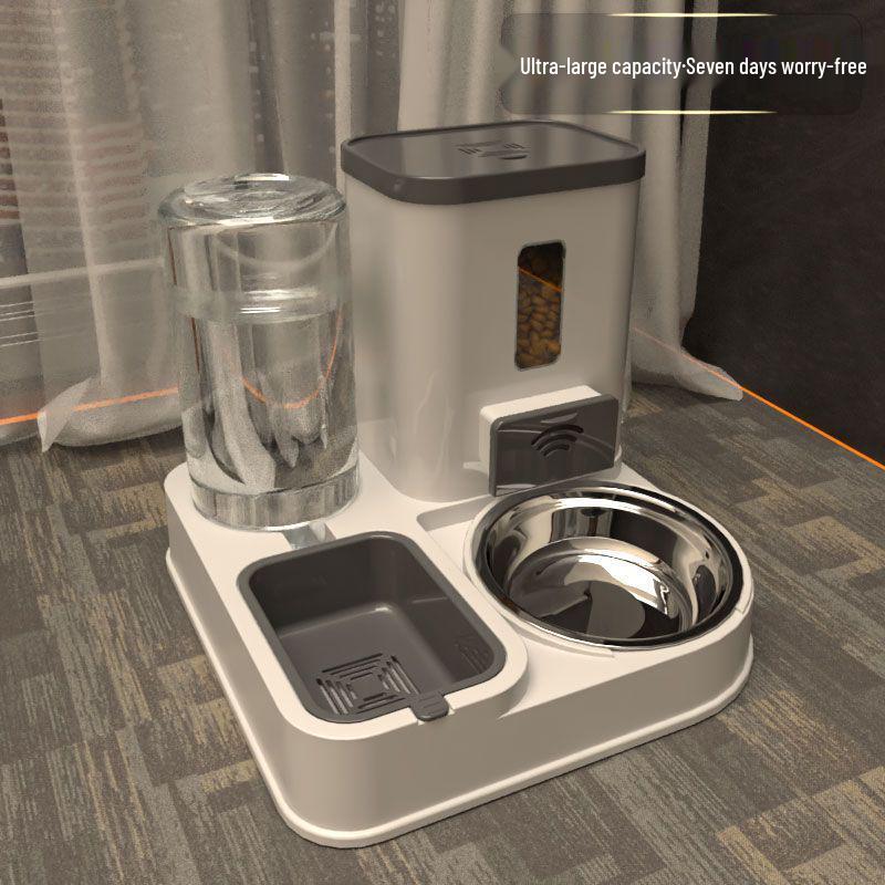 Pet Feeder Bowl & Water Fountain for Cats and Dogs