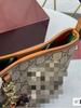 2025 Spring Vintage Monogram Crossbody Medium Bucket Bag - Double GG Series (No Charm)