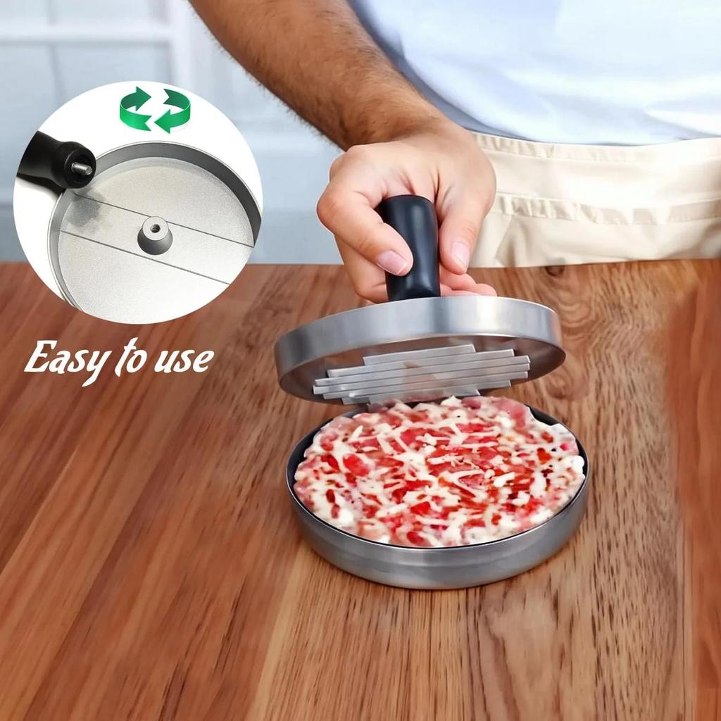 Burgerpresse Hamburgerfleischwerkzeug Patty-Former Aluminium-Burger-Maker für Küche BBQ-Grill DROPSHIPPING