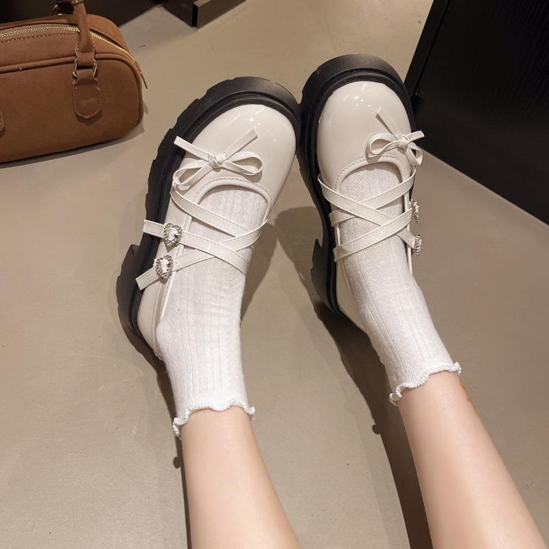 Fashion 2025 New Woman Mary Jane Shoes Spring Autumn Fashion Style Soft Bottom Anti-slippery Versatile Chic Princess Leather Shoes