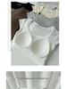 Women's Summer Ice Silk Square Neck Fly Sleeve Tank Top - Breathable, Slim, Trendy Street Style, Short Sleeve Outerwear