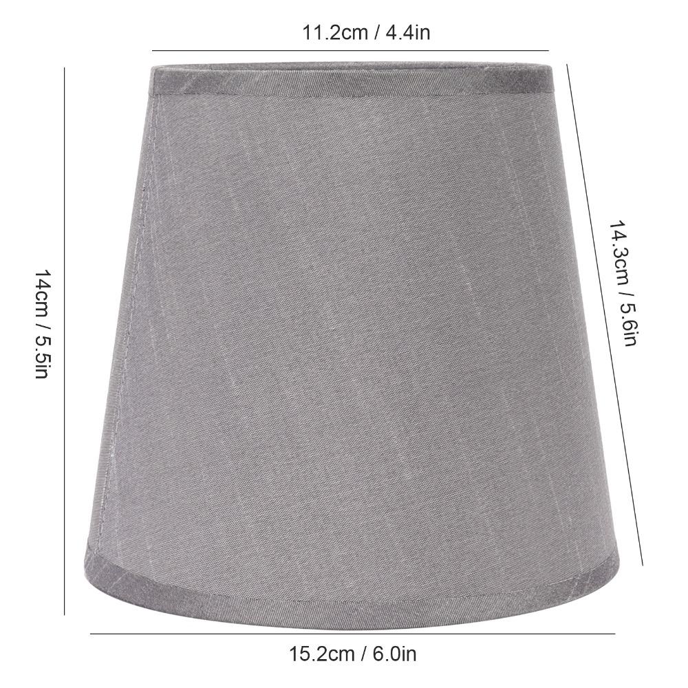 6PCS Fabric Lamp Cover Clip On Design Small Lamp Shades Modern Chandelier Lamp Shades  Table Lamp