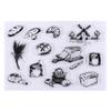 1pc Clear Stamp Transparent Silicone Stamp Spill and Splatter Rubber Stamp for Scrapbook Journal Card Making