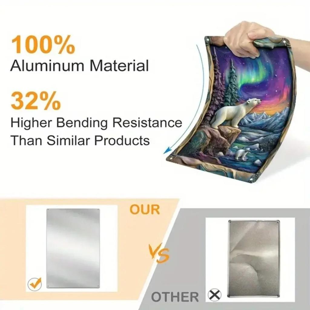 Personalized Metal Wall Art Kitchen Decorative Sign Waterproof