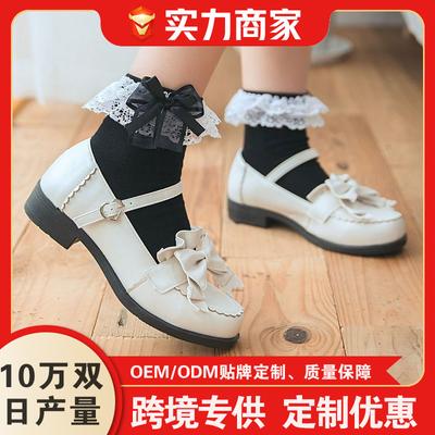 Socks Women Japanese Lolita Socks Short Socks White Lace Mid-tube Socks Soft Girl Japanese Lolita