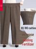Mom's New Style Plus Size Spring & Autumn Loose Pants for Middle-aged & Elderly Women - Thick Velvet for Fall & Winter